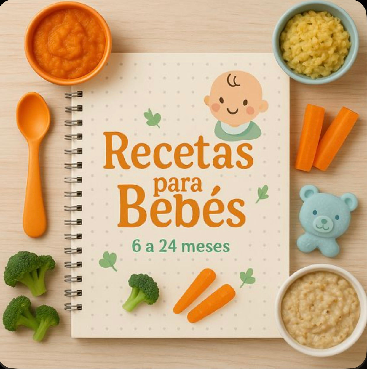 Mi Primer Recetario: 50 Recetas Saludables y deliciosas para Iniciar la Alimentación de tu Bebé